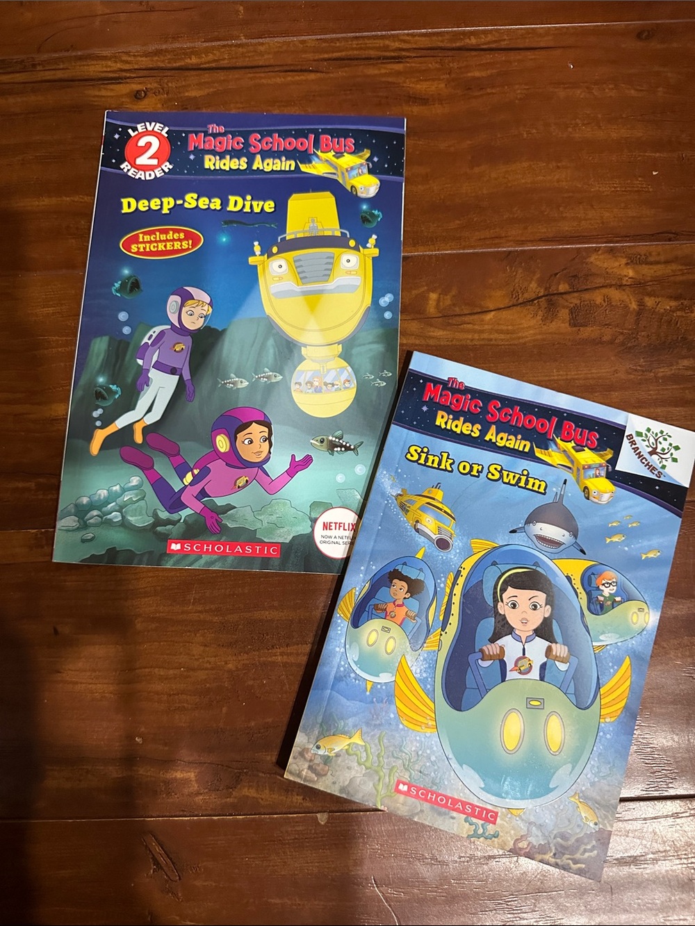 Magic School Bus Rides Again Books Lot Deep Sea Dive Sink or Swim NEW